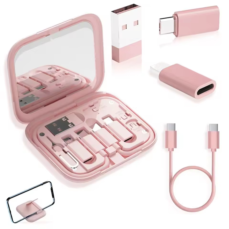 创意数据线转接头收纳盒