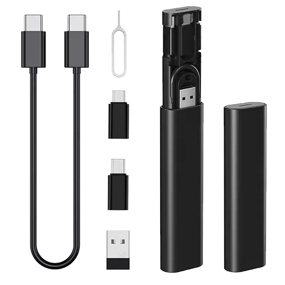 便携式创意转接头充电线收纳盒